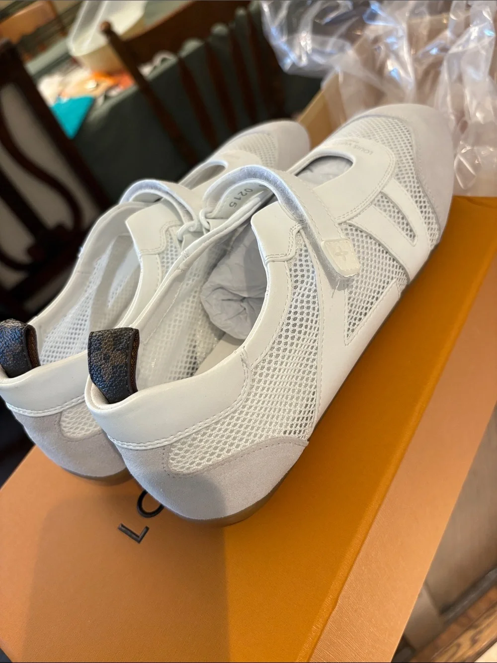 Louis Vuitton Sneakerina Mary Jane - all white colorway